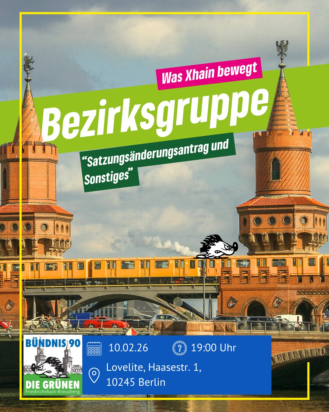 Bezirksgruppe - Satzungsänderungsanträge und Tax the rich