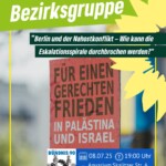 Bezirksgruppe "Berlin und der Nahostkonflikt – Wie kann die Eskalationsspirale durchbrochen werden?"