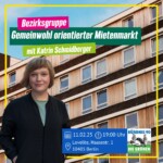 Bezirksgruppe Gemeinwohl orientierter Mietenmarkt mit Katrin Schmidberger