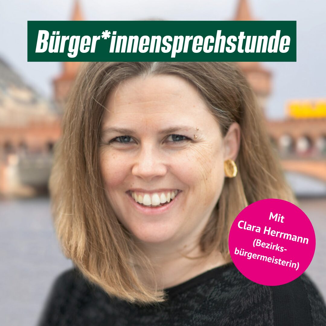 Bürger*innensprechstunde mit Clara Herrmann, Bezirksbürgermeisterin