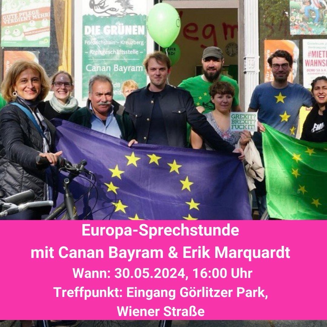 Europa-Sprechstunde mit Canan Bayram & Erik Marquardt