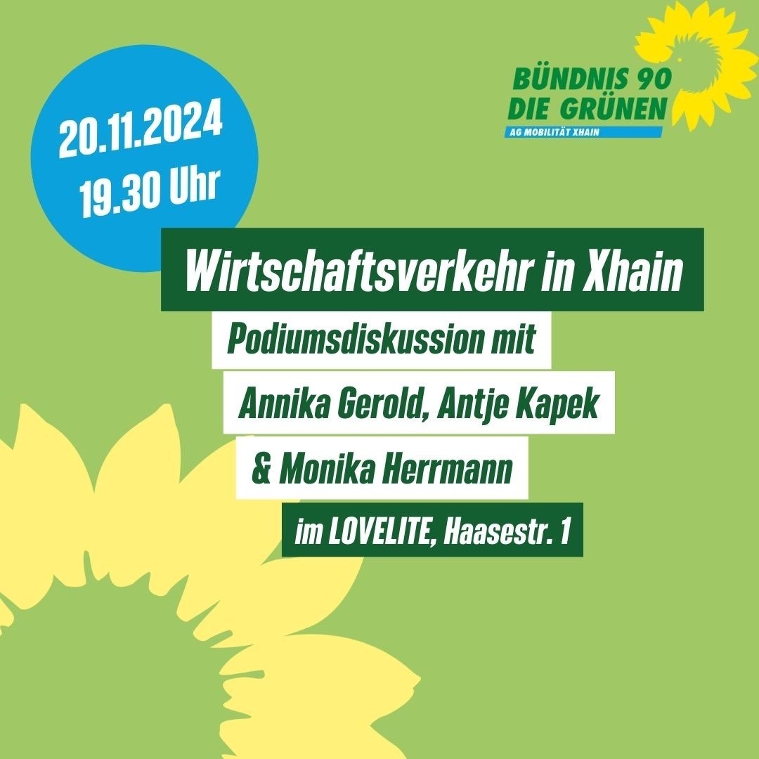 AG Mobilität Podiumsdiskussion - Wirtschaftsverkehr in Xhain