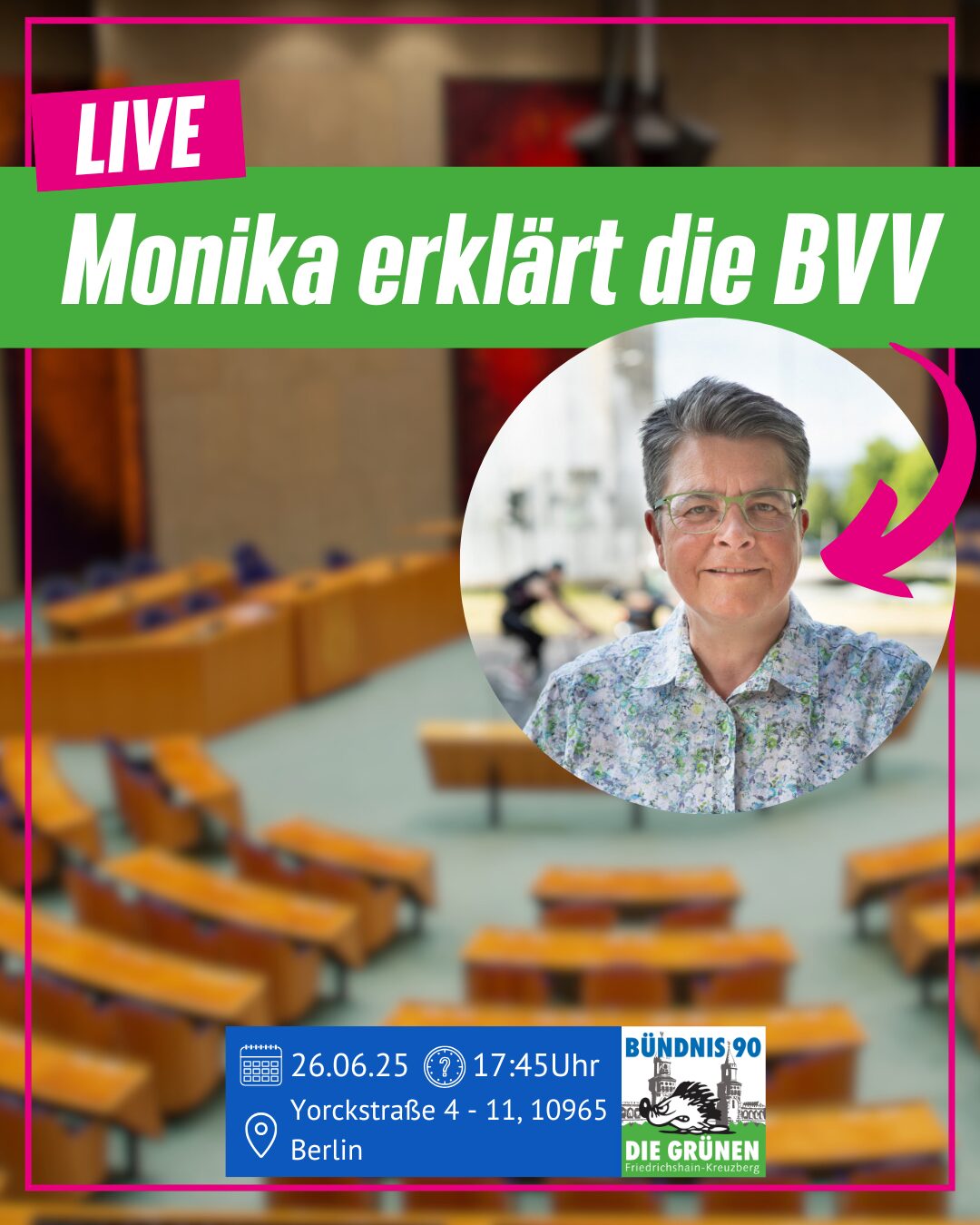 Monika erklärt die BVV