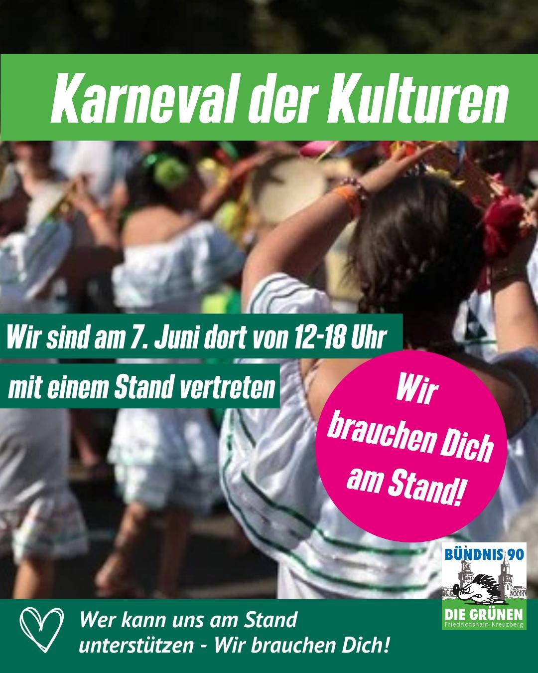 Grüne Xhain auf dem Karneval der Kulturen