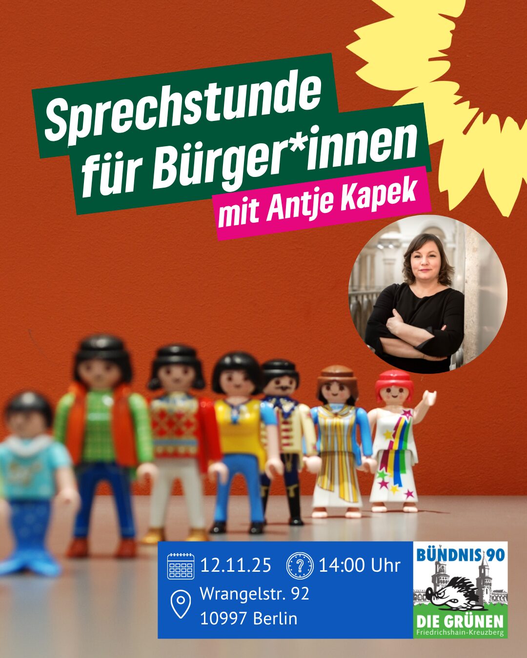 Sprechstunde für Bürger*innen - mit Antje Kapek