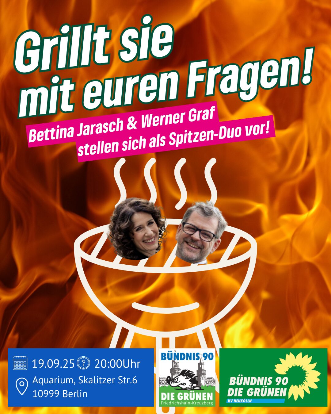 Grillt sie mit euren Fragen!
