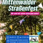 Infostand auf dem Mittenwalder Straßenfest