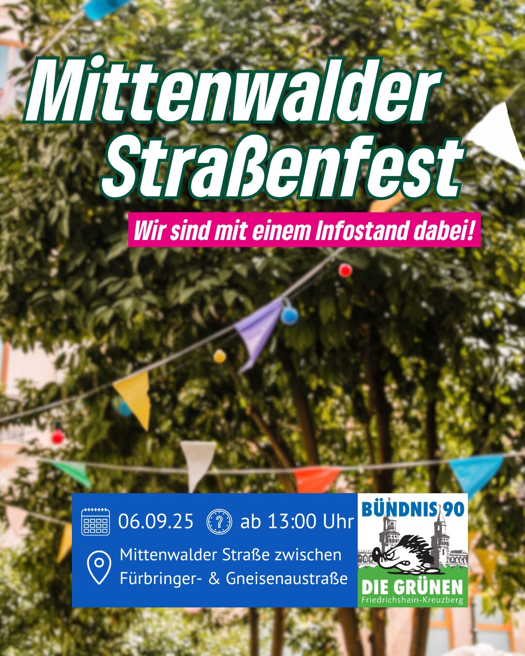 Infostand auf dem Mittenwalder Straßenfest
