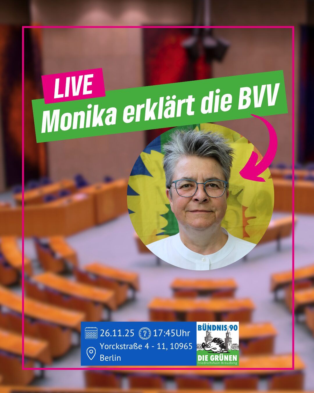 Monika erklärt die BVV