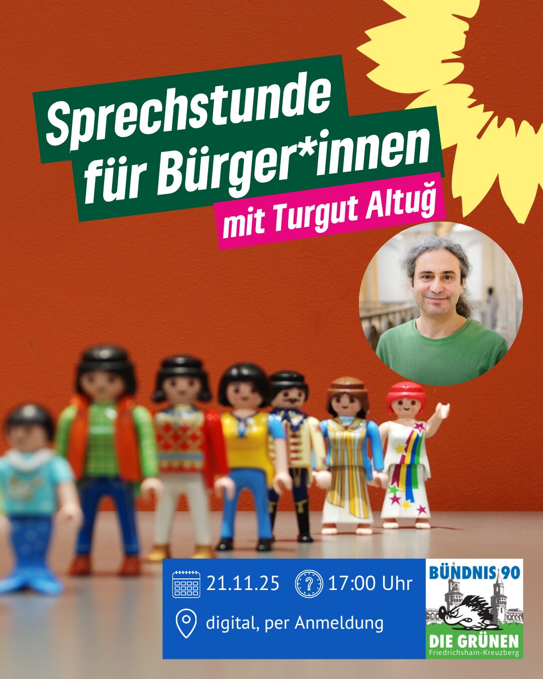 digitale Sprechstunde für Bürger*innen - mit Turgut Altuğ
