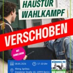 VERSCHOBEN!!!! HTWK – Haustürwahlkampf Aktionstag