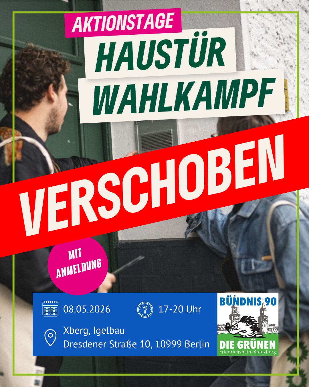 VERSCHOBEN!!!! HTWK – Haustürwahlkampf Aktionstag