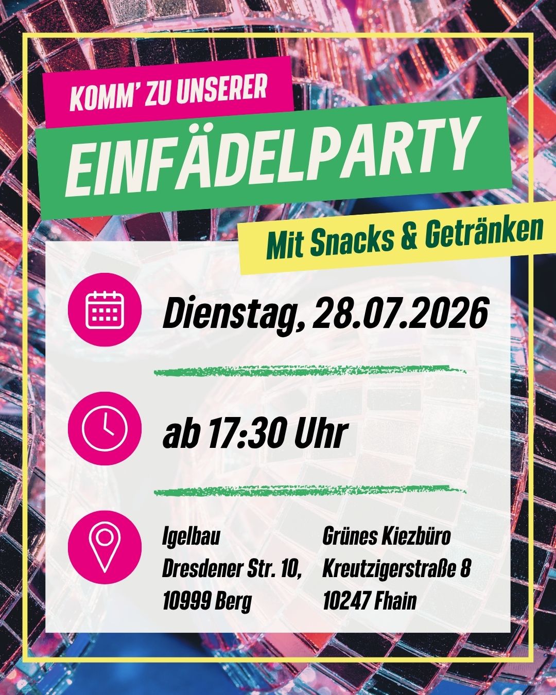 Einfädelparty No.3