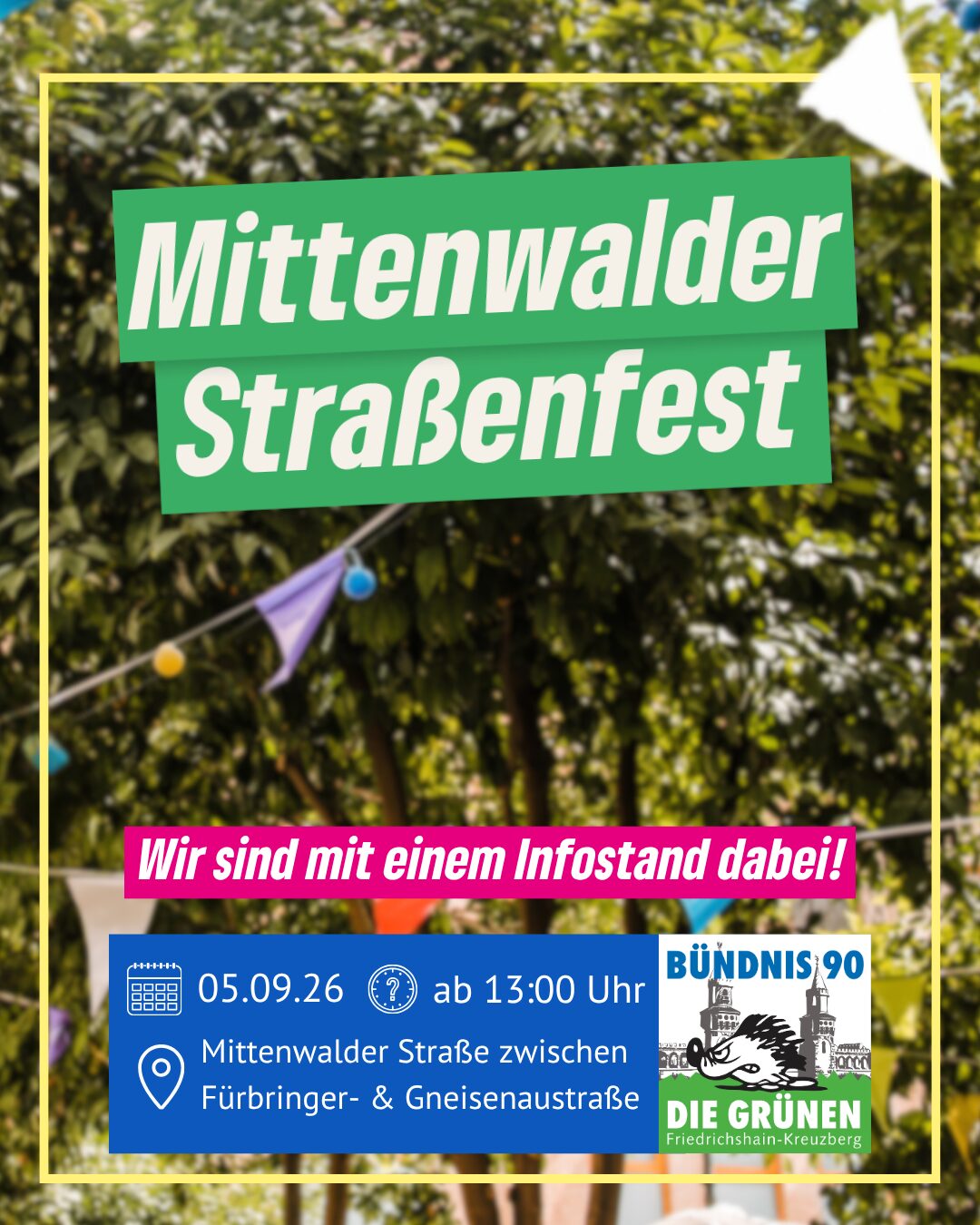 Infostand beim Mittenwalder Straßenfest