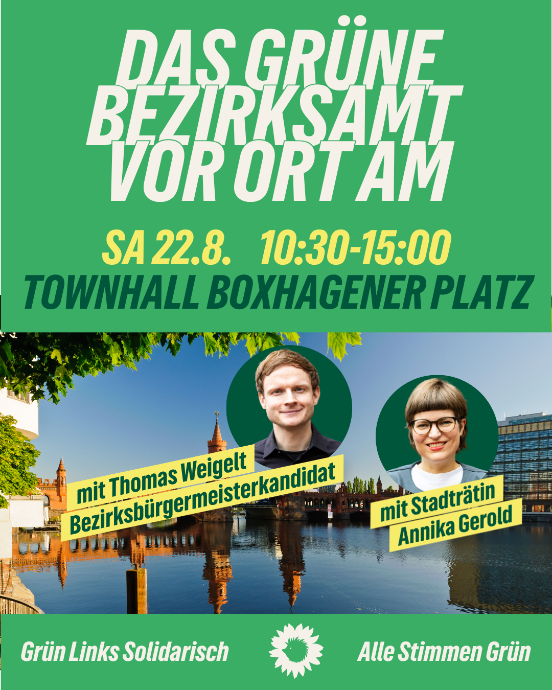 Das grüne Bezirksamt vor Ort