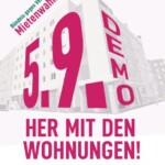 Große Mietendemo – Wohnungen für Alle statt Millionen für Wenige.