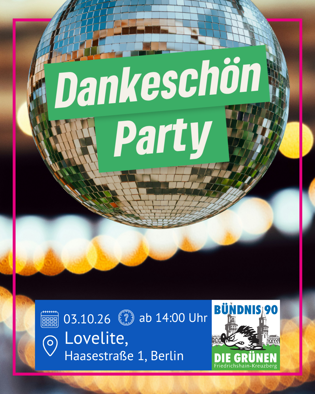 Dankeschön-Party