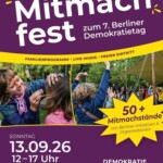 Mitmachfest zum 7. Berliner Demokratiefest